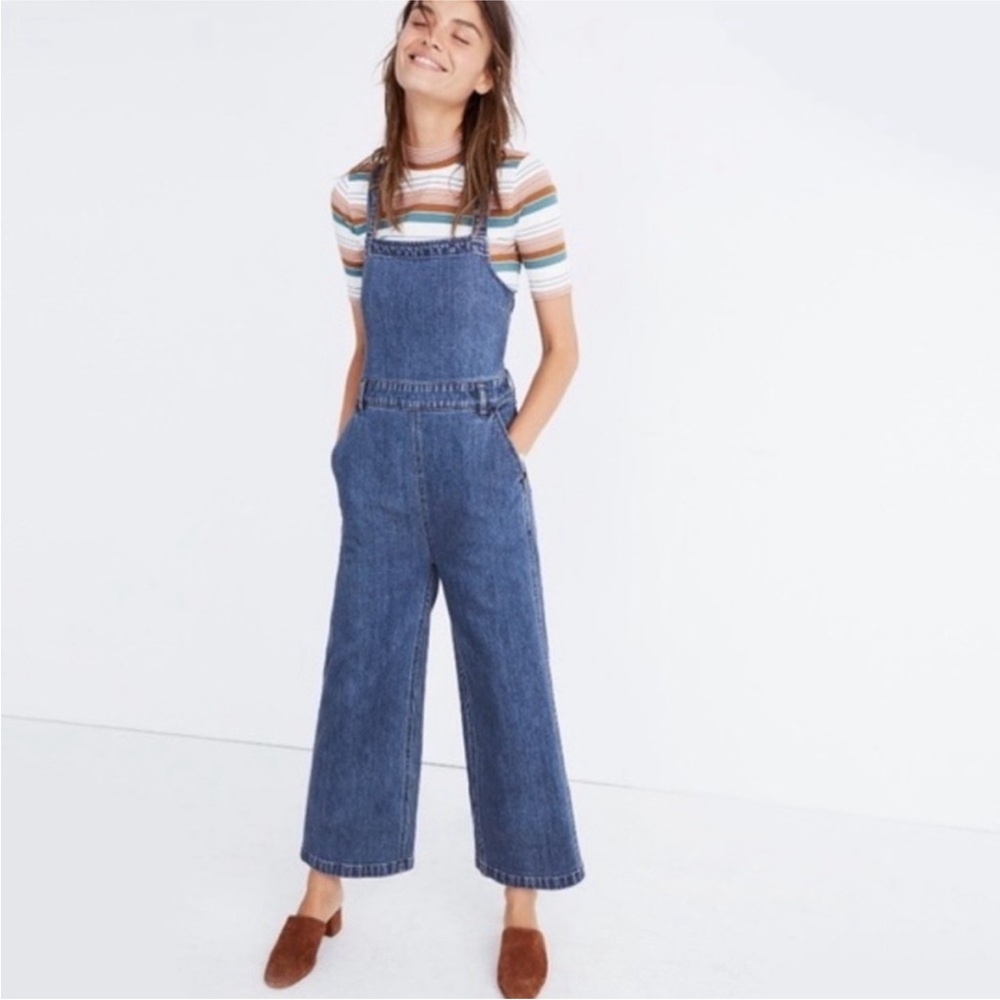Madewell tieback denim jumpsuit size small
